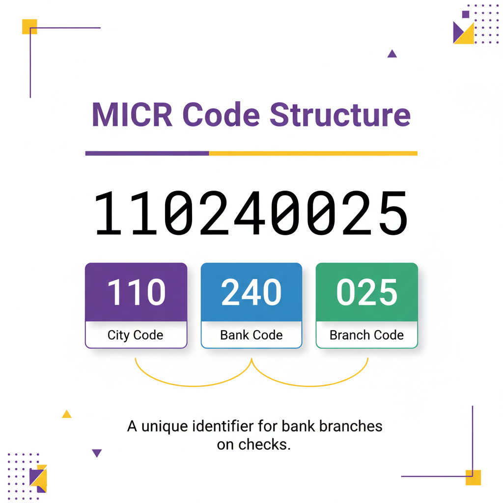 MICR Code Structure Diagram