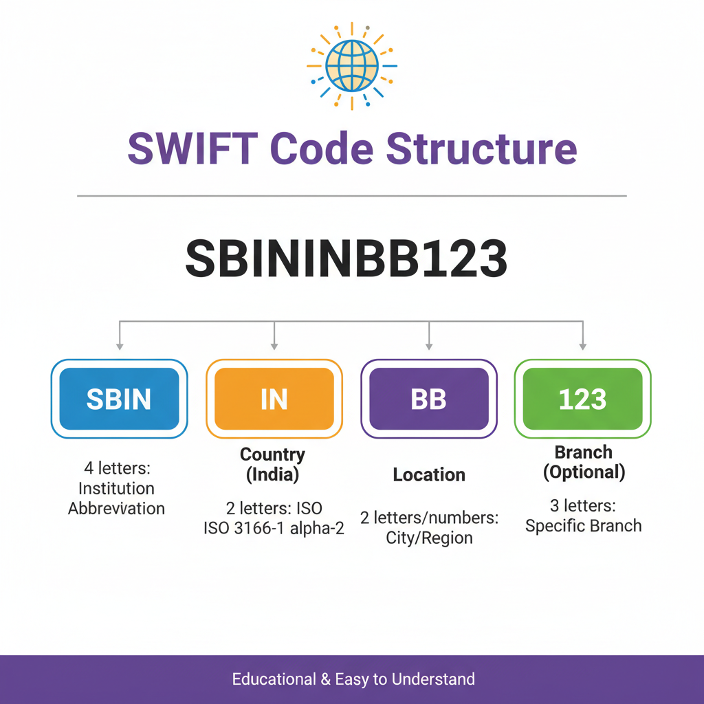 SWIFT Code Structure Diagram